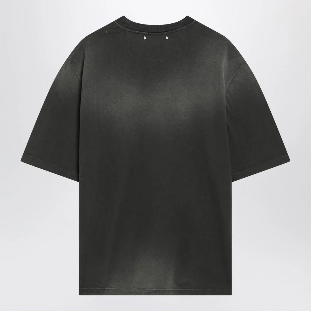 Golden Goose - Black vintage-effect Star T-shirt Brand Shirts &amp; Tops