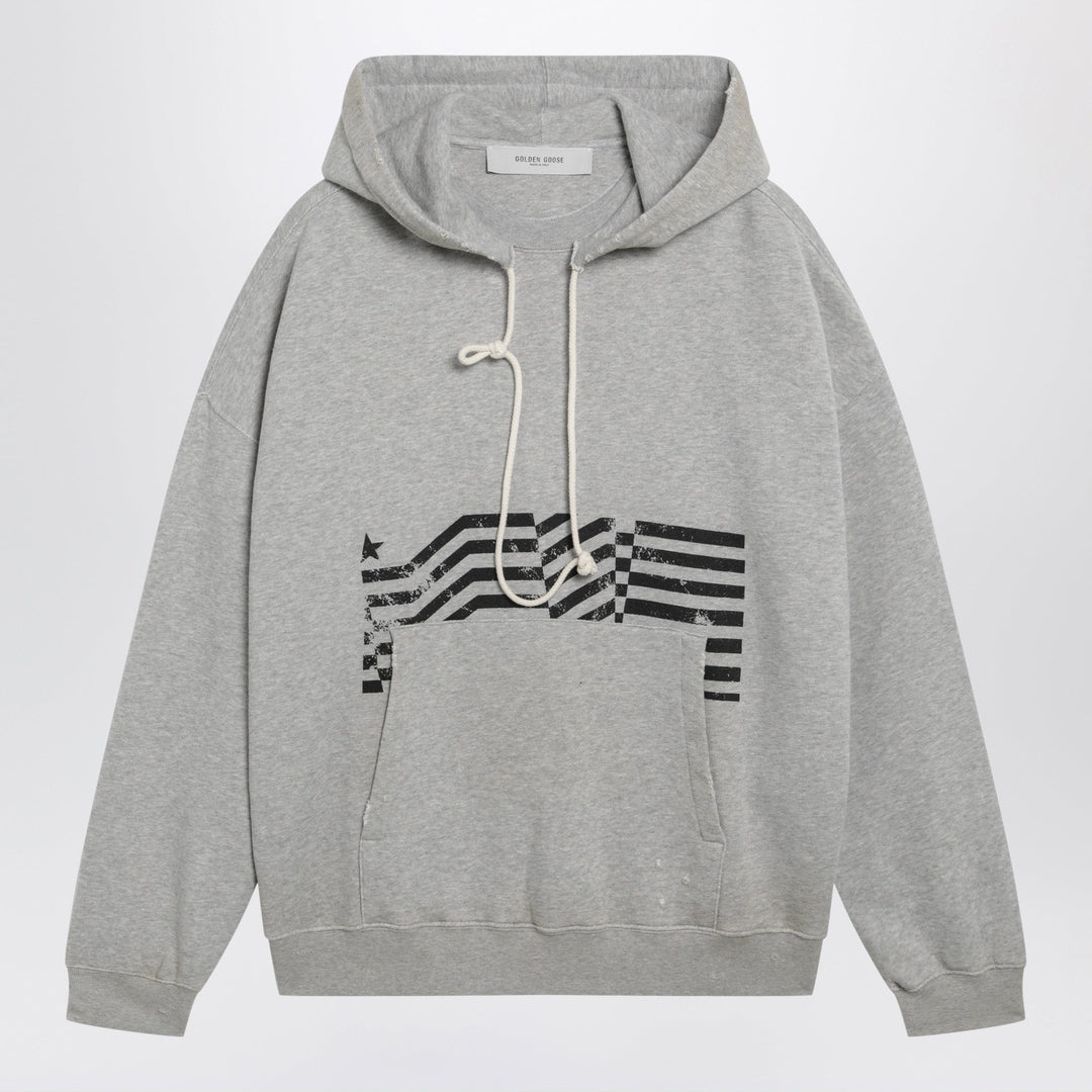 Shirts &amp; Tops Golden Goose - Journey sweatshirt with vintage-effect print in grey Brand