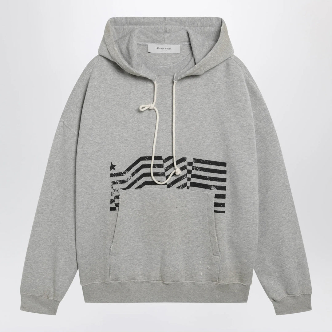 Golden Goose - Journey sweatshirt with vintage-effect print in grey Brand Shirts &amp; Tops M