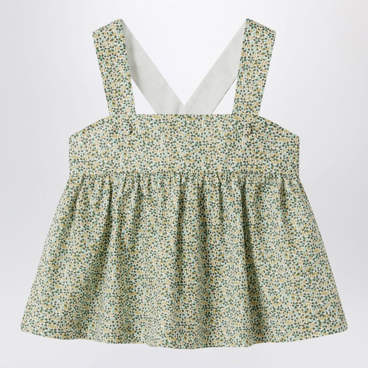Shirts &amp; Tops 4A Il Gufo - Forest green top in Liberty fabric Brand