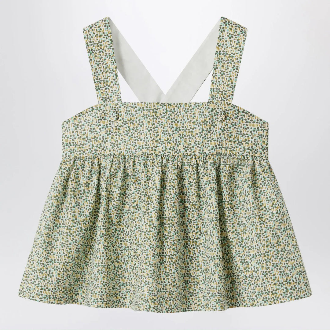 Il Gufo - Forest green top in Liberty fabric Brand Shirts &amp; Tops 4A