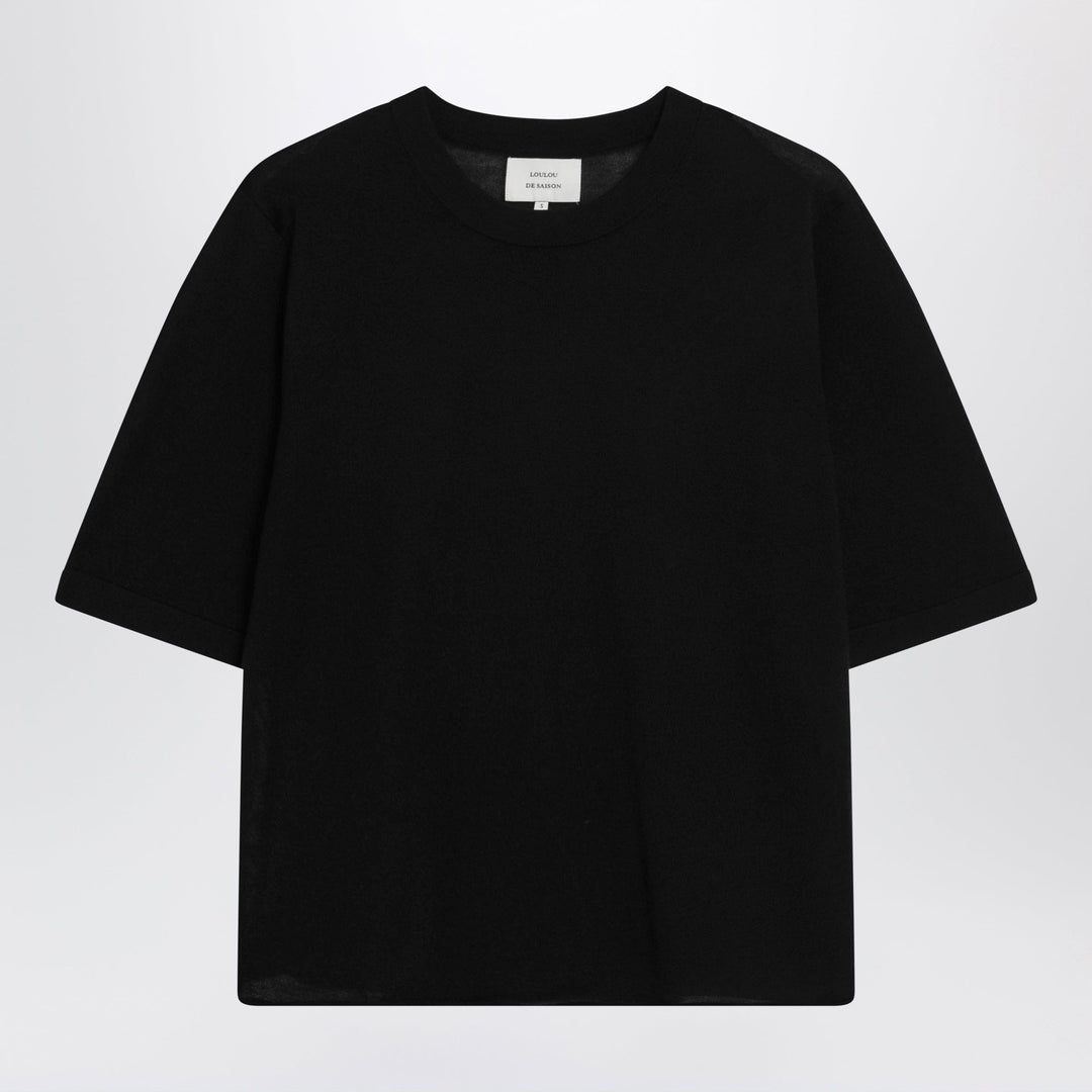 Shirts &amp; Tops LouLou De Saison - Black Nala Fluid Cashmere Top Brand