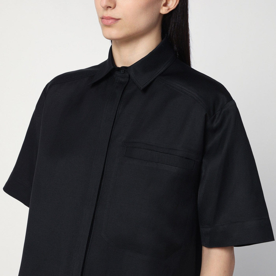 LouLou De Saison - Black shirt in viscose and linen Brand Shirts &amp; Tops 38  FR