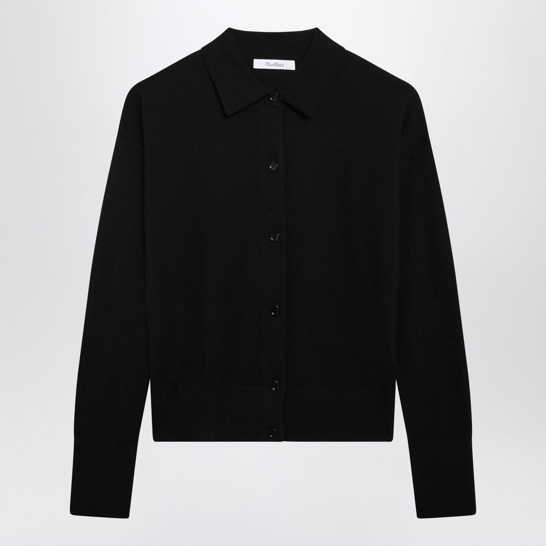 Shirts &amp; Tops Max Mara - Black wool-blend cardigan Brand