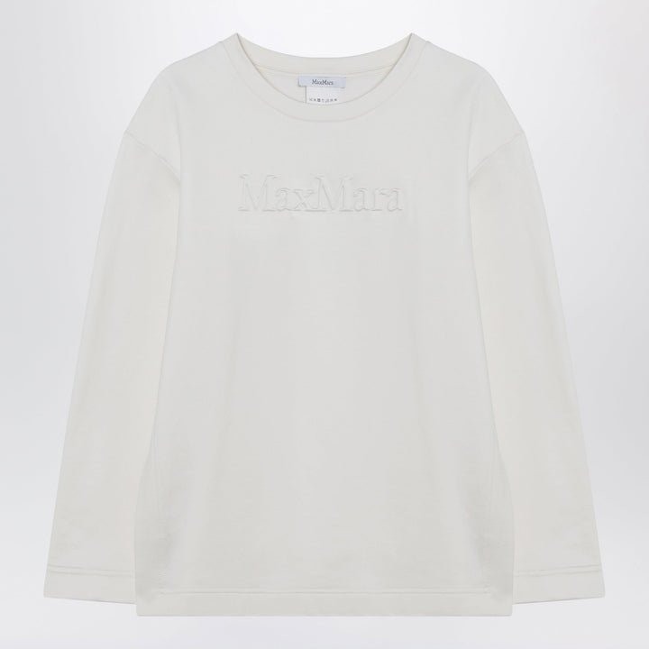 Shirts &amp; Tops Max Mara - White sweatshirt in silk blend Brand