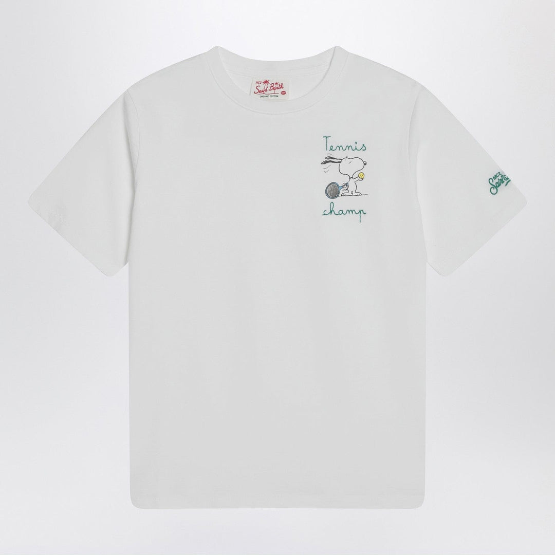 Shirts & Tops MC2 Saint Barth - White T-shirt with Snoopy tennis print Brand