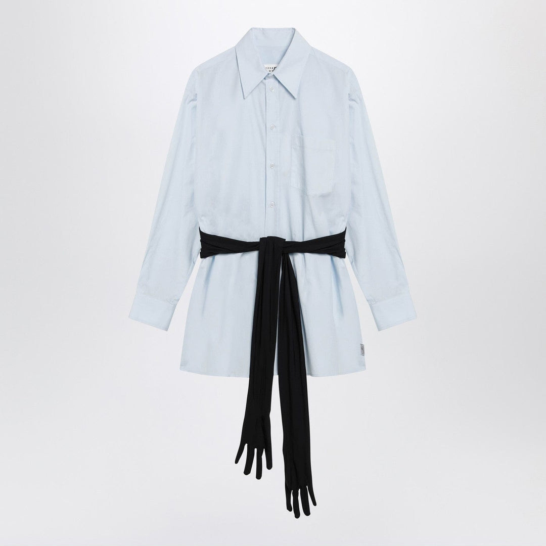 Shirts &amp; Tops MM6 Maison Margiela - Light blue cotton shirt with gloves Brand