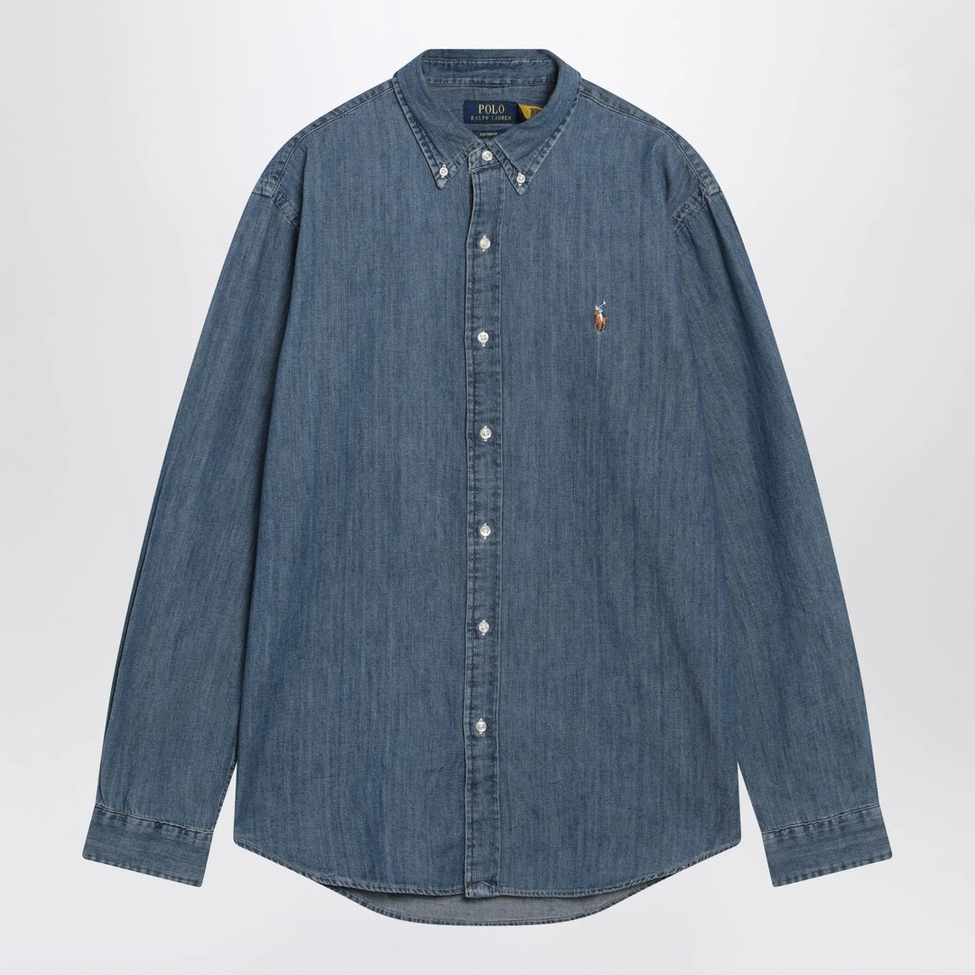 Polo Ralph Lauren - Blue denim Custom-Fit shirt Brand Shirts &amp; Tops S