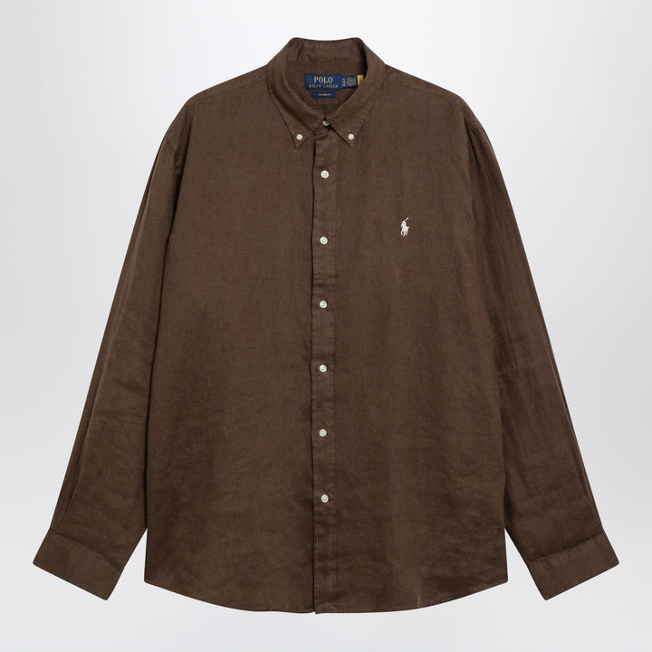 Shirts &amp; Tops Polo Ralph Lauren - Custom-Fit linen shirt in hazelnut color Brand