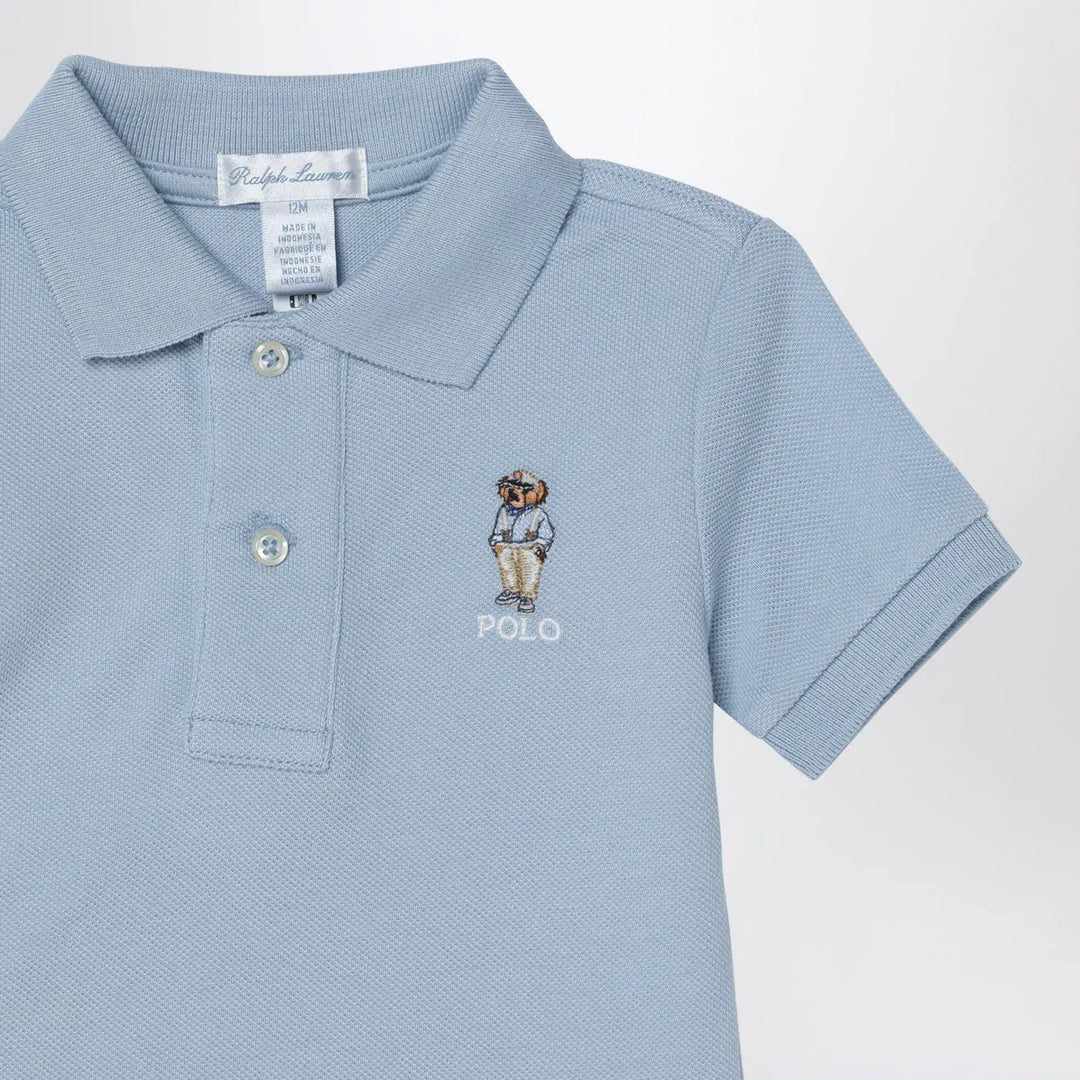 Polo Ralph Lauren - Light blue cotton polo shirt with logo embroidery Brand Shirts &amp; Tops 3