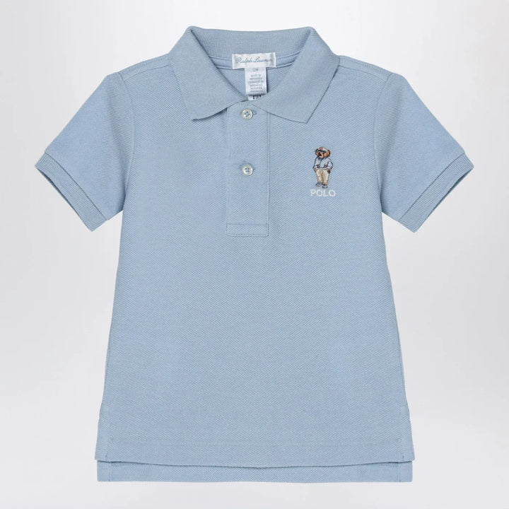 Polo Ralph Lauren - Light blue cotton polo shirt with logo embroidery Brand Shirts &amp; Tops 3
