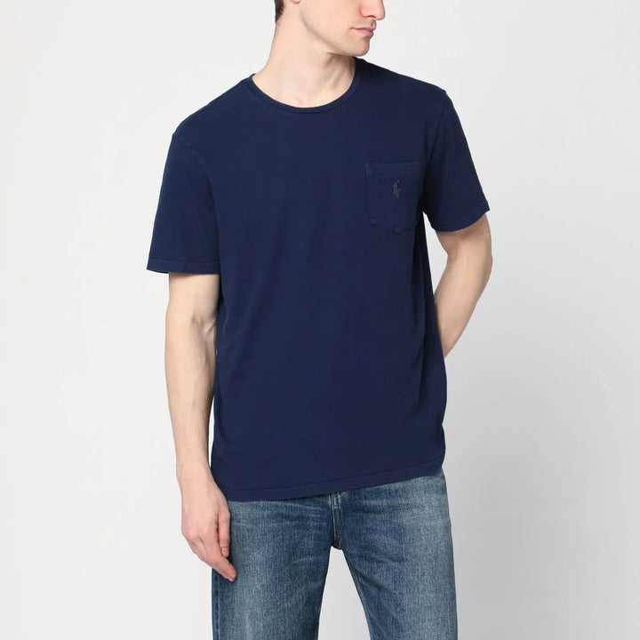 Polo Ralph Lauren - Navy blue cotton T-shirt Brand Shirts &amp; Tops L