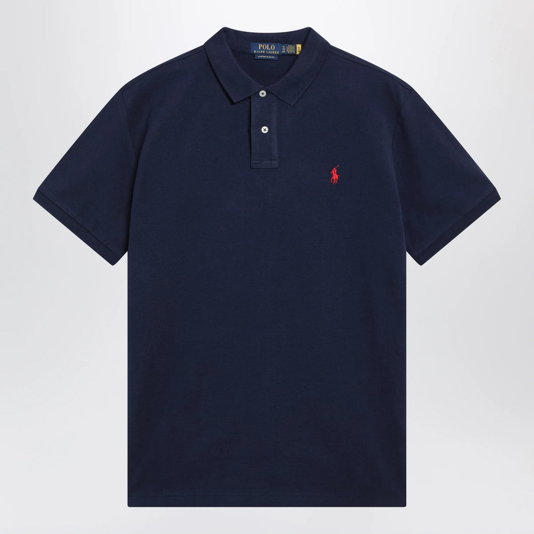 Polo Ralph Lauren - Navy cotton Custom Slim-Fit polo shirt Brand Shirts &amp; Tops S