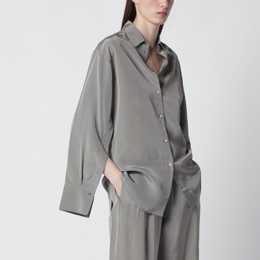 Shirts & Tops Róhe - Light grey striped oversized shirt Brand