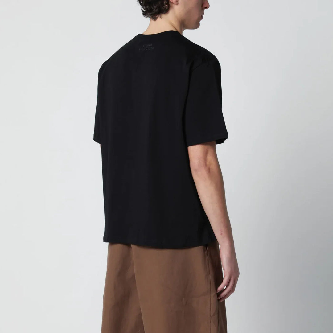 STUDIO NICHOLSON - Bric T-shirt black regular fit Brand Shirts &amp; Tops