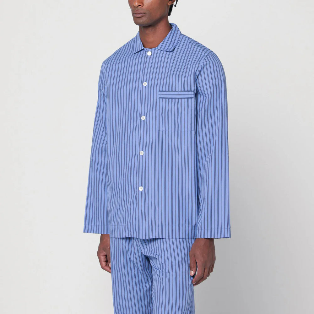 Tekla - Striped blue pyjama shirt Brand Shirts & Tops S