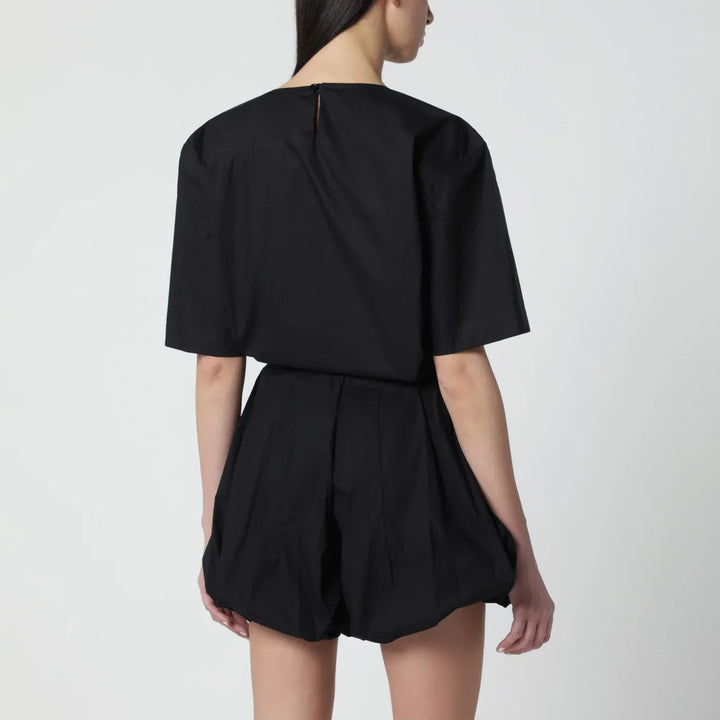 TheLatest - Short-sleeve black cotton top Brand Shirts &amp; Tops