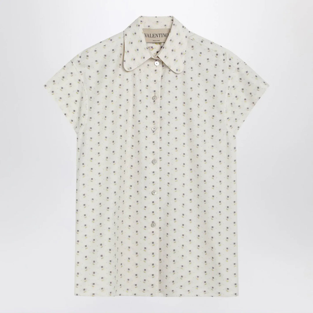Valentino - Short-sleeved floral shirt Brand Shirts &amp; Tops 40  IT
