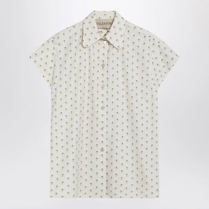 Valentino - Short-sleeved floral shirt Brand Shirts &amp; Tops 40  IT