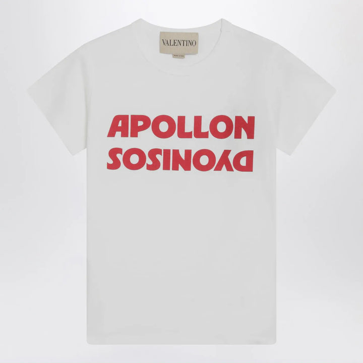 Valentino - White T-shirt with Apollon/Dionysus print Brand Shirts &amp; Tops L