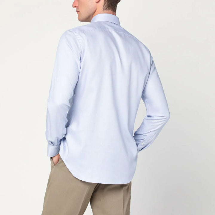 XACUS - Light blue Travel cotton shirt Brand Shirts &amp; Tops