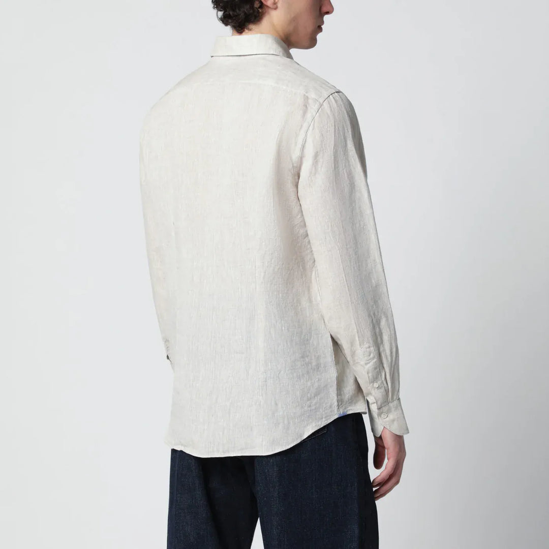 XACUS - Tailor Fit linen shirt beige Brand Shirts &amp; Tops 44