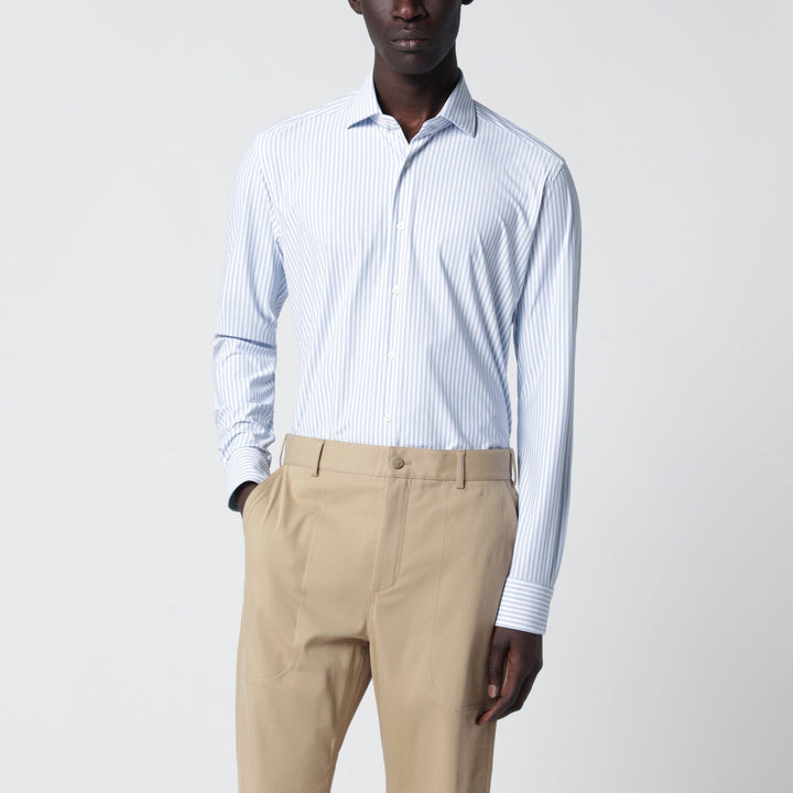 Shirts &amp; Tops XACUS - White Active Striped Tailor Fit Shirt Brand