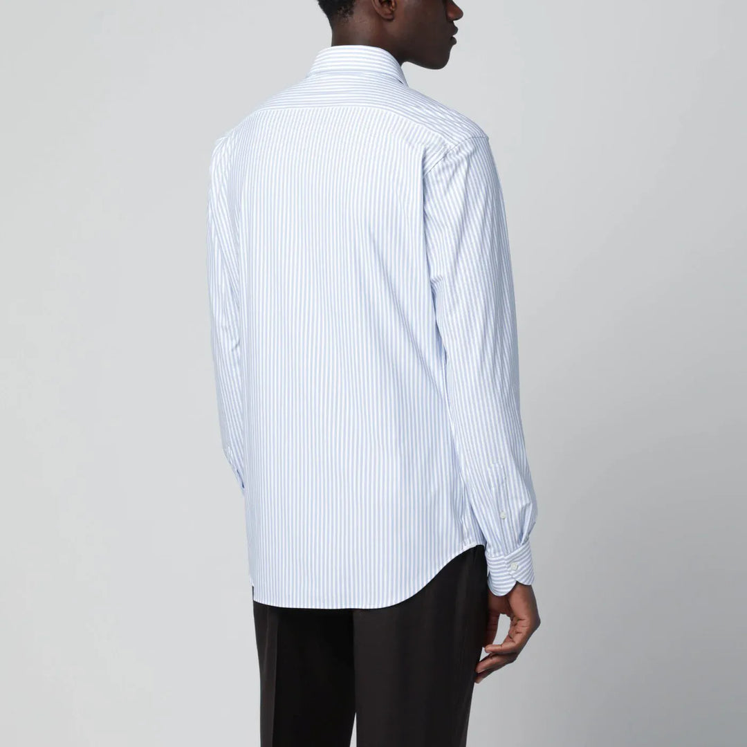 XACUS - White striped Active shirt Tailor Fit Brand Shirts &amp; Tops