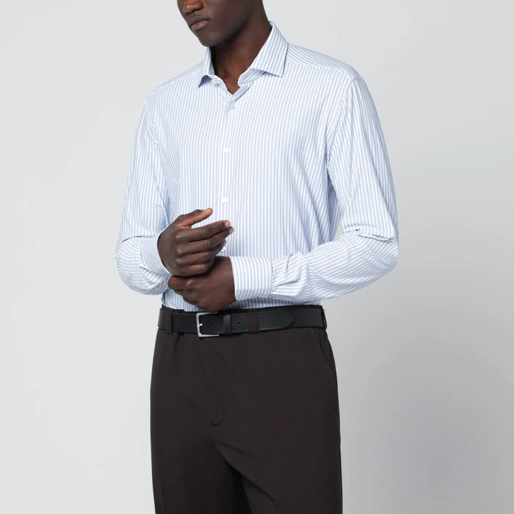 XACUS - White striped Active shirt Tailor Fit Brand Shirts &amp; Tops 39