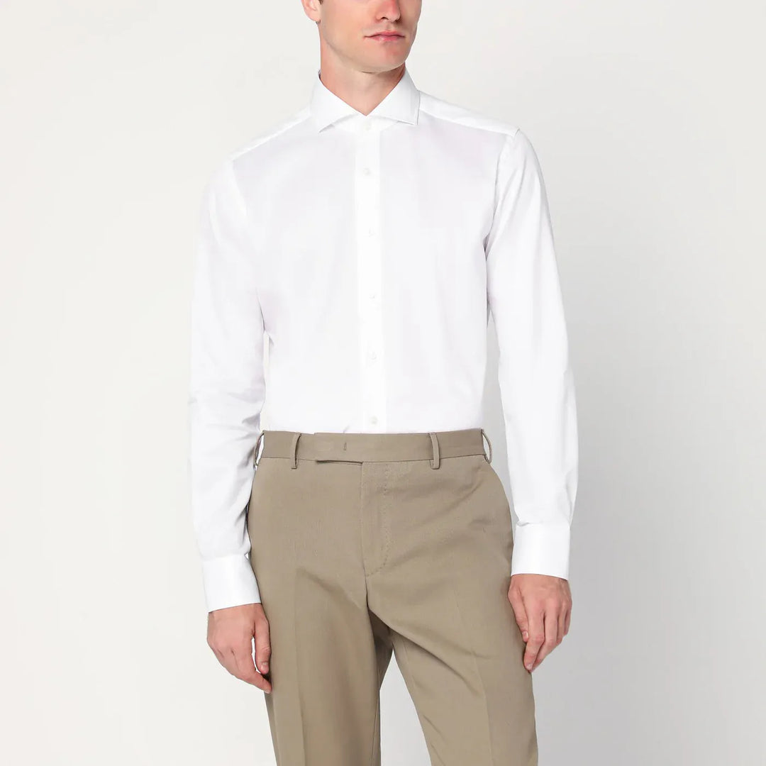 XACUS - White Travel cotton shirt Brand Shirts &amp; Tops 39