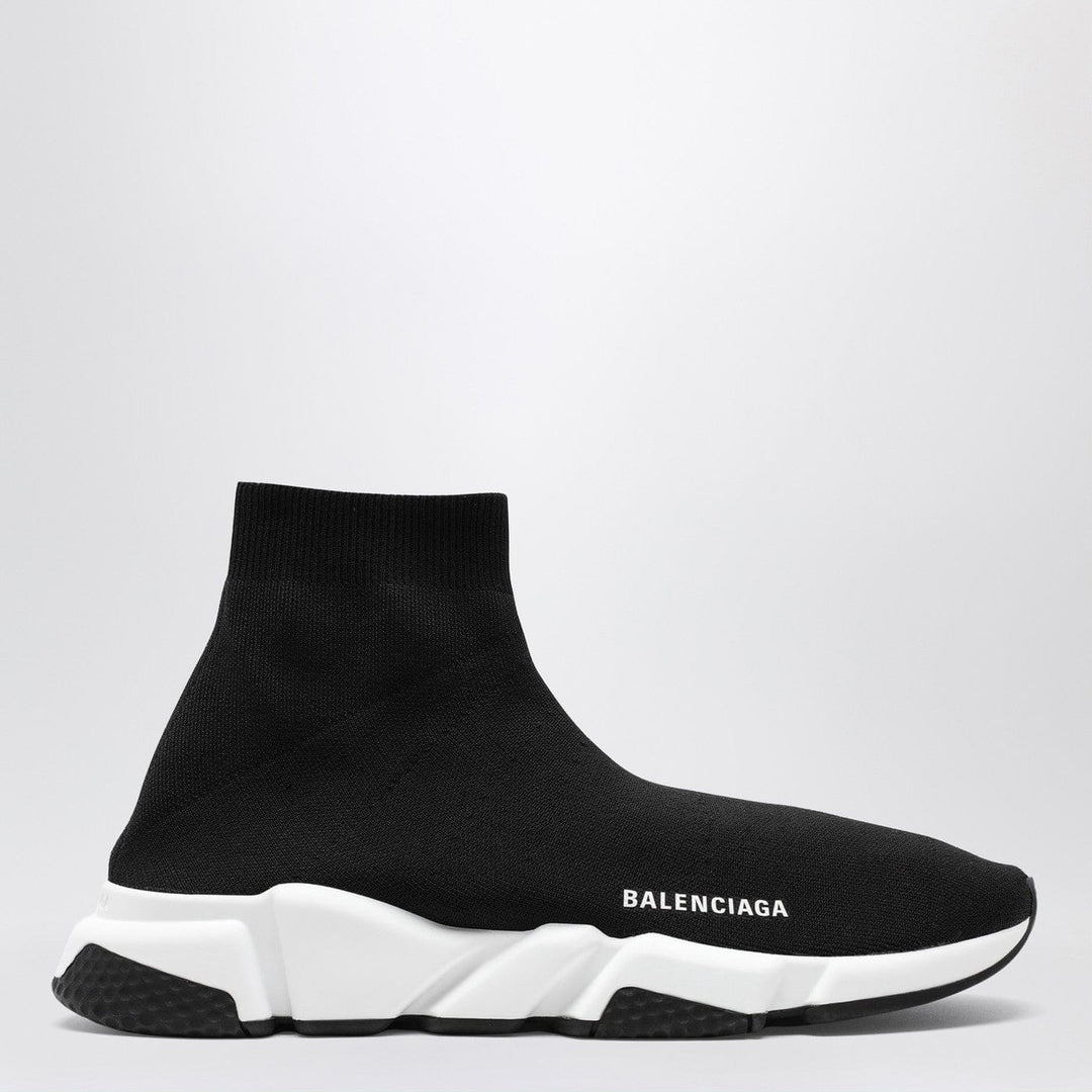 Shoes Balenciaga - Black mesh and white Speed sneakers Brand