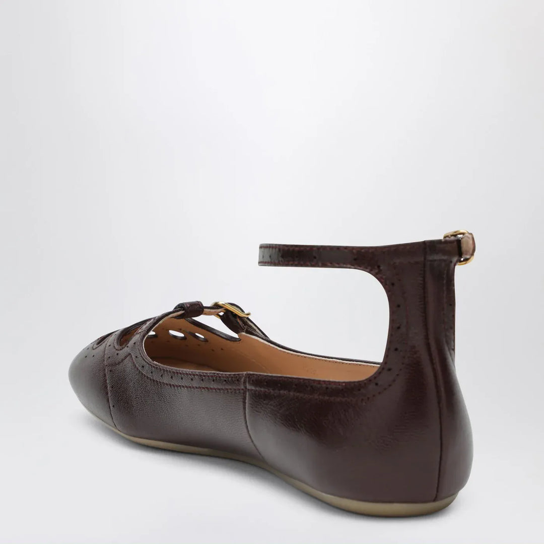 Chloé - Burnt Purple Misty ballerinas Brand Shoes