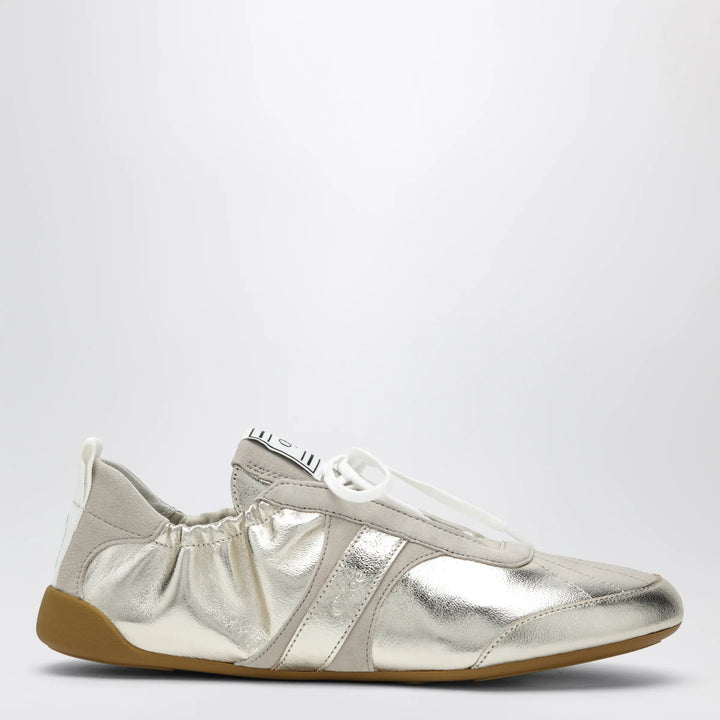 Chloé - Chloé Kick Sneakers in Palladium Metallic Finish Brand Shoes 36 IT