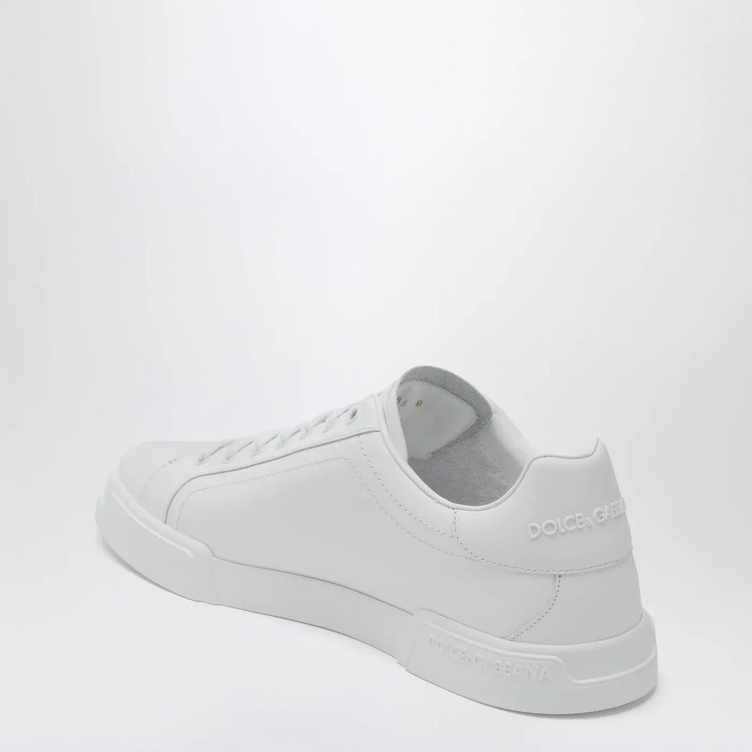 Dolce&amp;Gabbana - White Portofino Sneakers in leather Brand Shoes