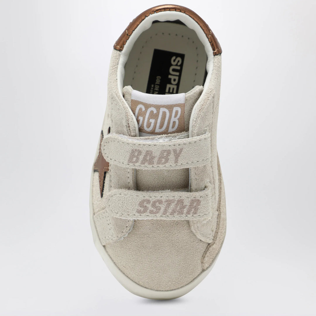 Golden Goose - Baby Old School sneakers in beige/copper Brand Shoes