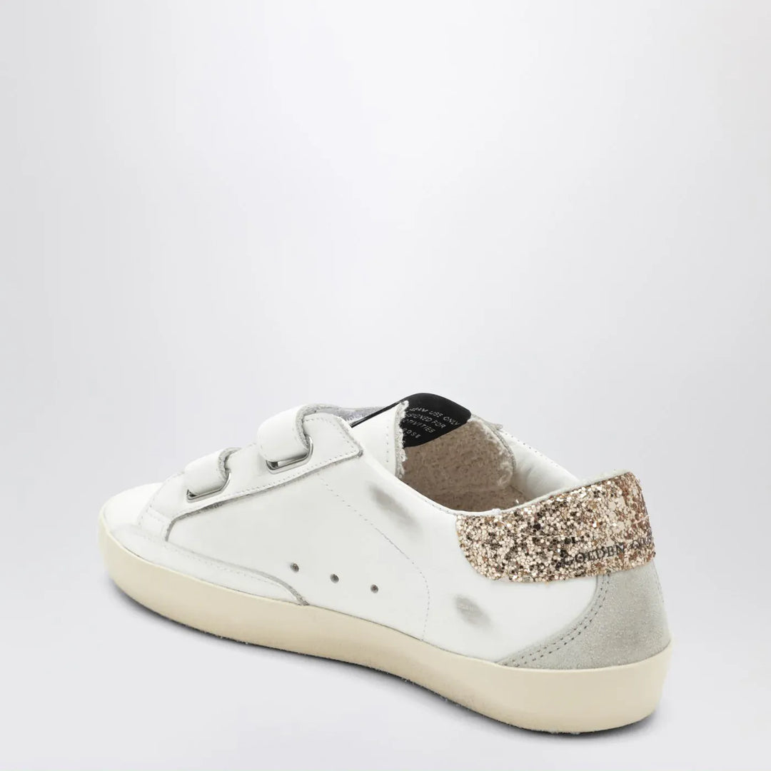 Golden Goose - Old School Sneakers in white with glitter star Brand Shoes
