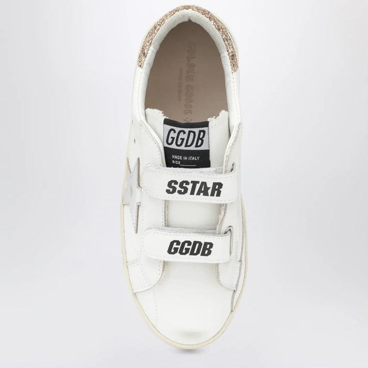 Golden Goose - Old School Sneakers in white with glitter star Brand Shoes