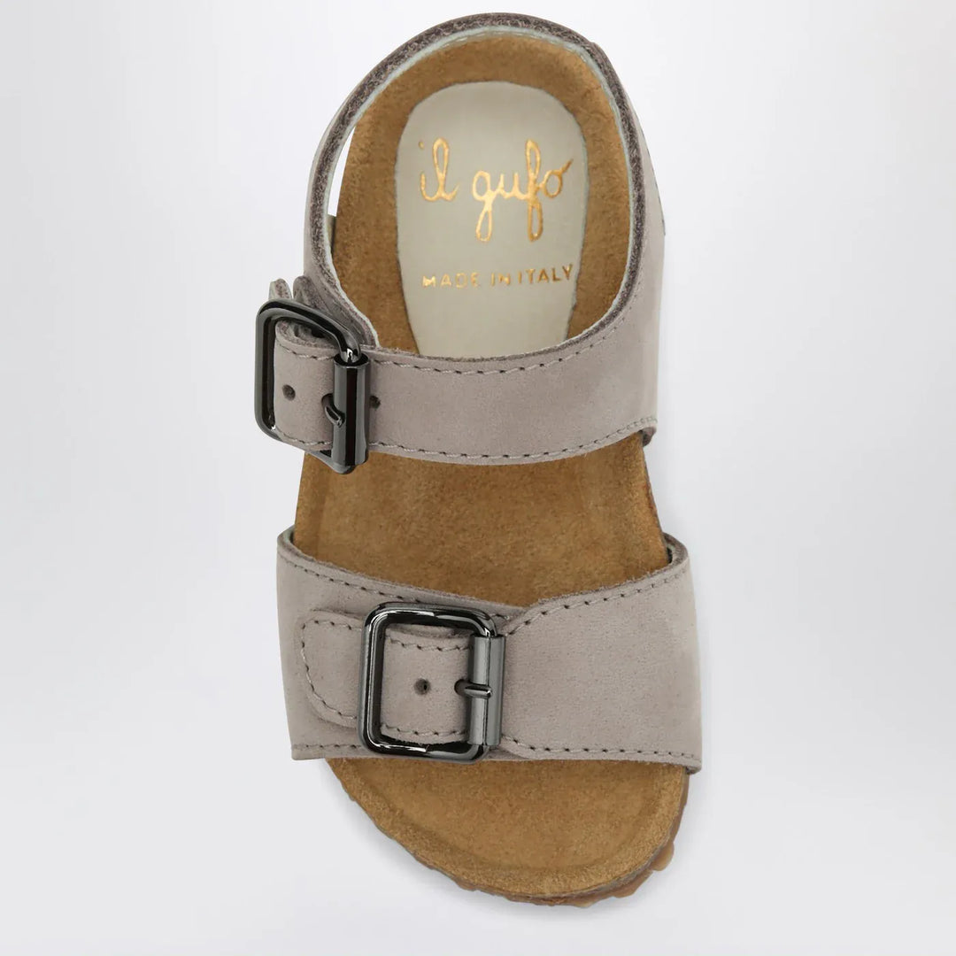 Il Gufo - Gray sandal in nubuck with strap Brand Shoes 20