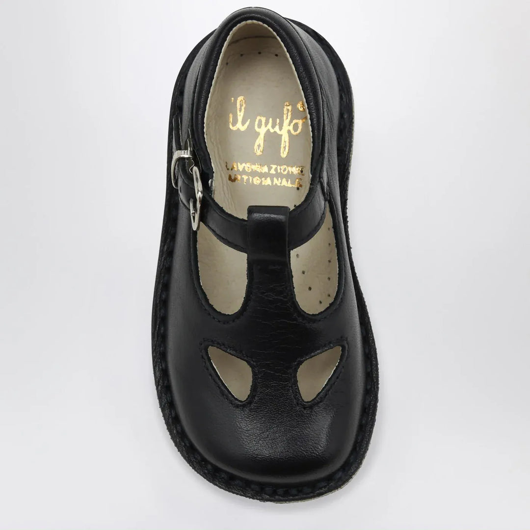Il Gufo - Sandal with blue eyelets in leather Brand Shoes