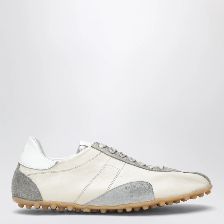 Maison Margiela - Sprinters Sneakers In Cream Leather And Vintage Suede Brand Shoes 41 IT