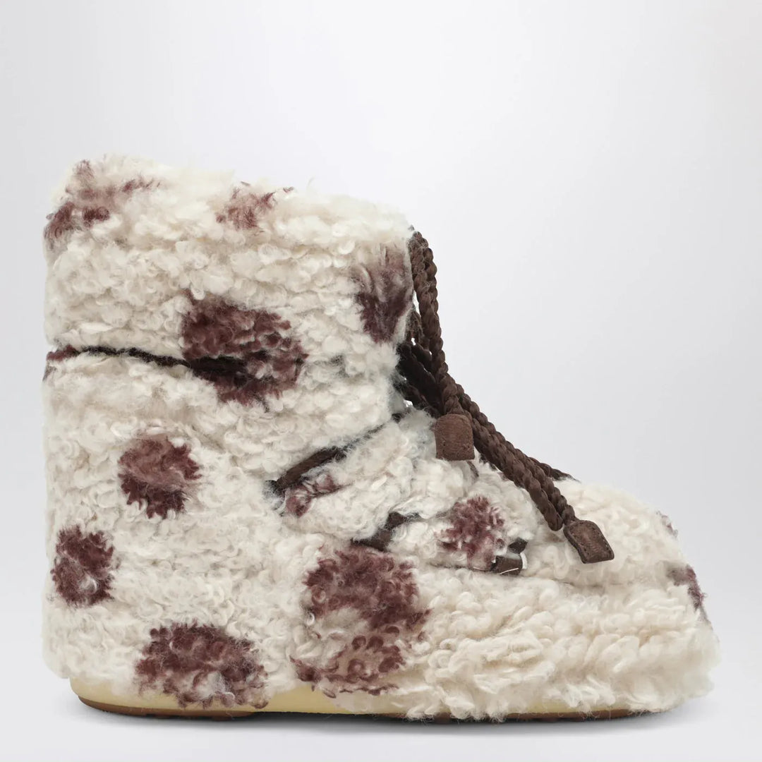 Moon Boot - Icon Low curly boot with cow print Brand Shoes 36/38