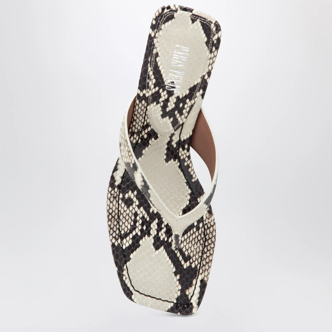 Paris Texas - Python-print thong slides Brand Shoes