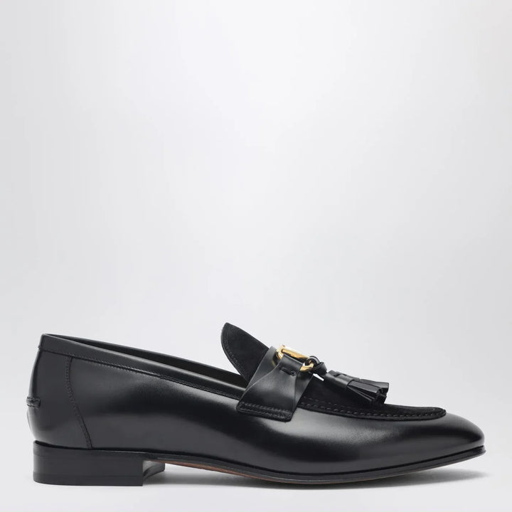 Valentino Garavani - Vaniteux loafer in calfskin and split leather Brand Shoes 40 IT