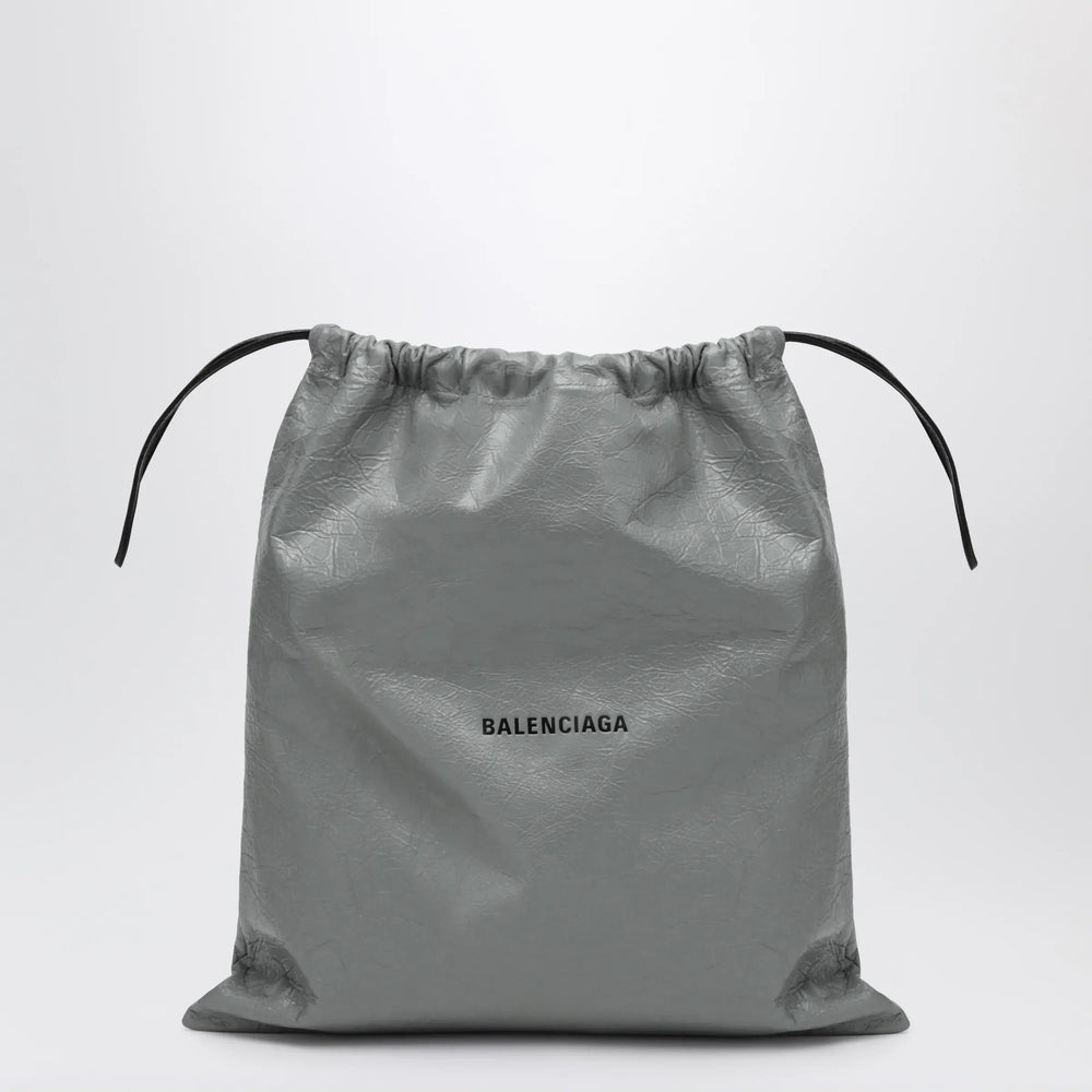 Balenciaga - La Pochette dust bag shopper in Arena lambskin grey Brand Shopper Bag TU