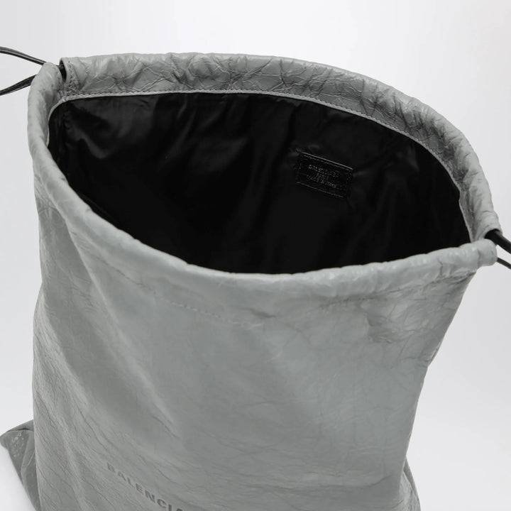Balenciaga - La Pochette dust bag shopper in Arena lambskin grey Brand Shopper Bag TU