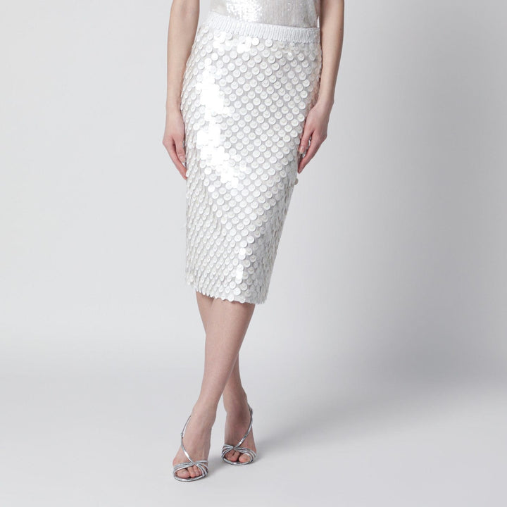 Skirts M Cream sequin pencil skirt Brand