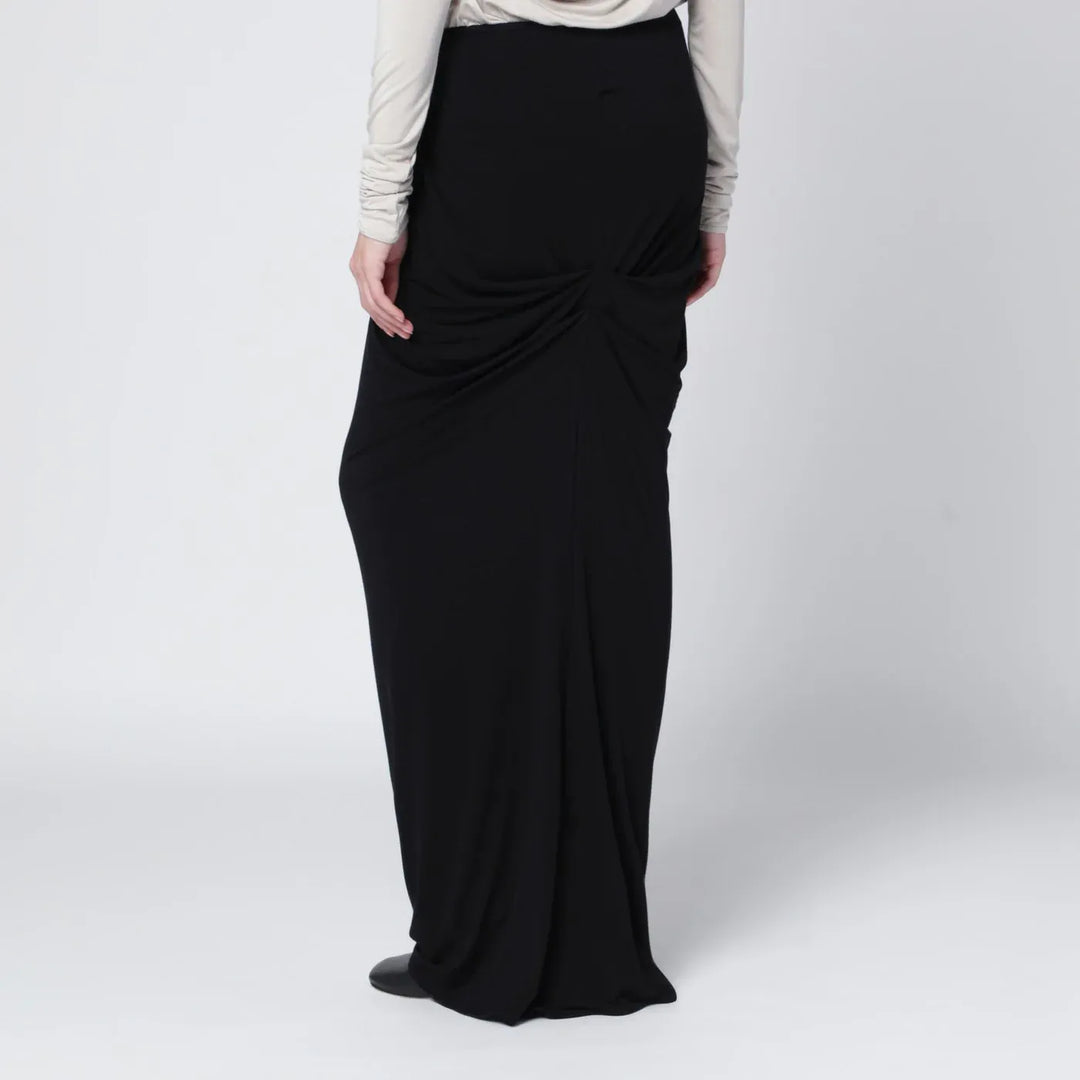 Entire Studios - Long black draped skirt Brand Skirts