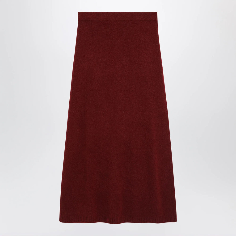 Max Mara - Raspberry skirt in stretch cashmere knit Brand Skirts XS