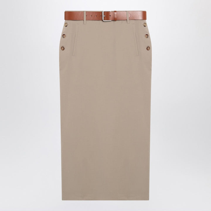 Skirts 44  IT Moschino - Jupe with beige wool skirt Brand