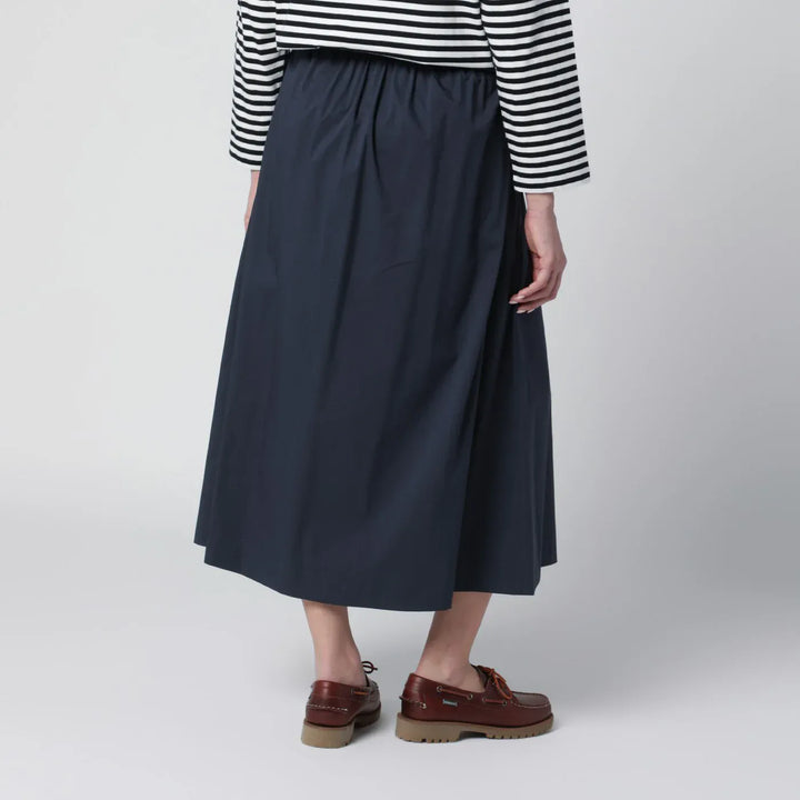PT Torino - Blue pleated cotton-blend skirt Brand Skirts